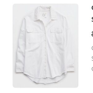 Aerie White Shacket